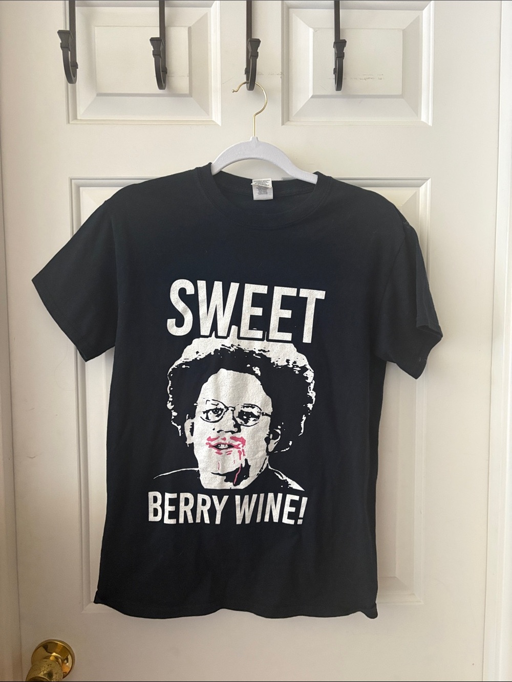 Gildan Black "Sweet Berry Wine" Graphic Tee